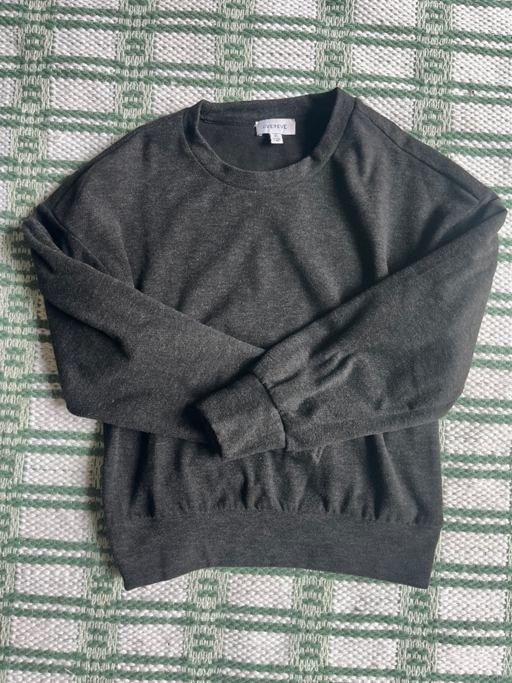 Evereve Edison Brushed Pullover Dark Charcoal XS